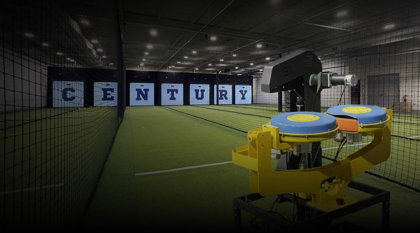 Train with   Advanced Tech - The Future of Cricket is Here - Century Cricket training facility