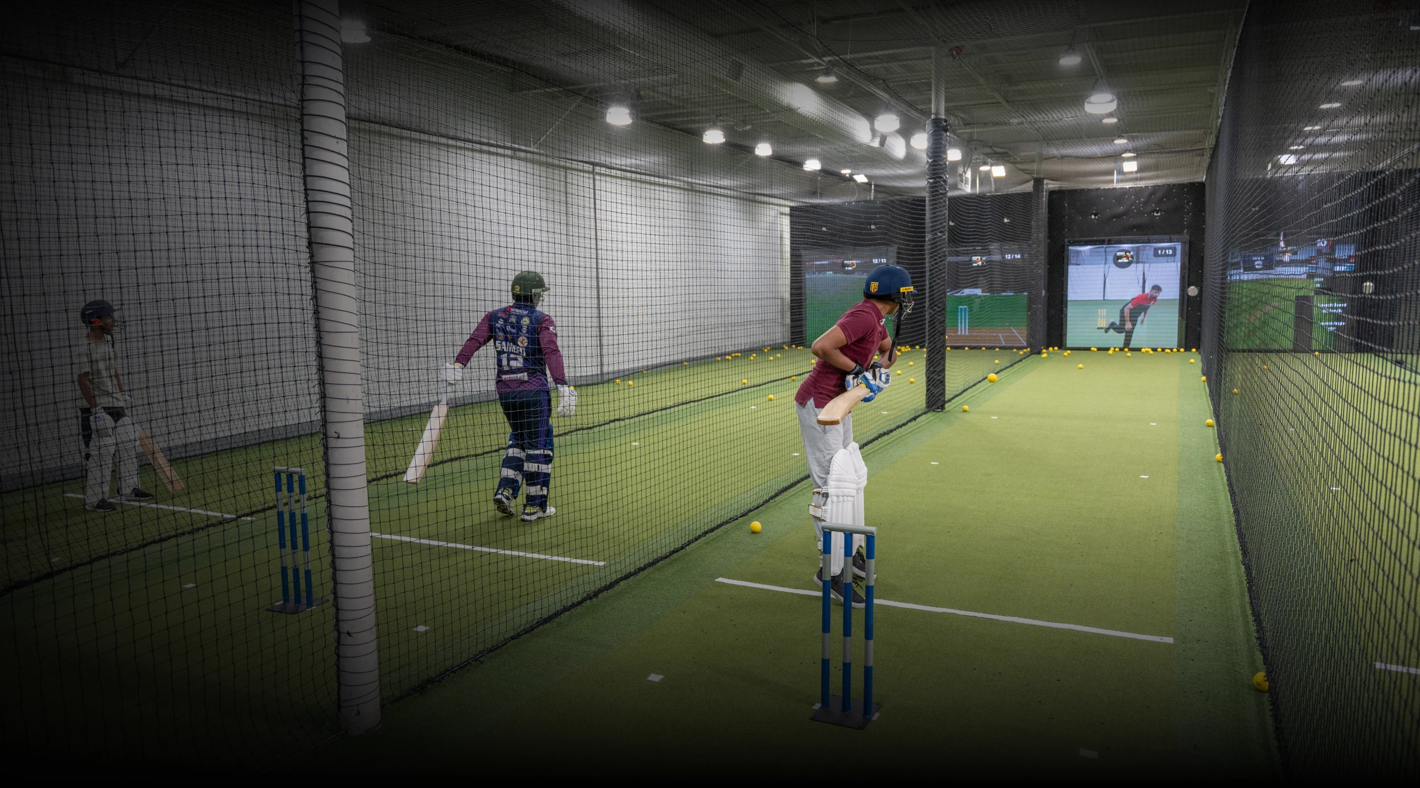Your Game   Runs 24/7 - Always Open - Century Cricket training facility